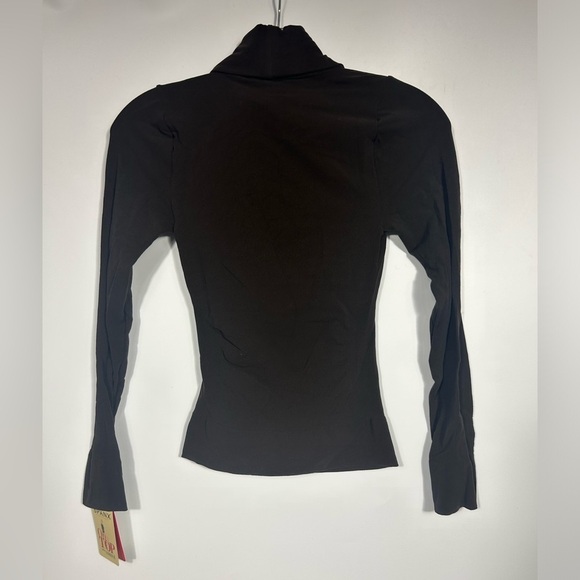 NEW Spanx On Top & In Control Classic Long Sleeved Turtleneck Bittersweet Brown - Picture 3 of 6